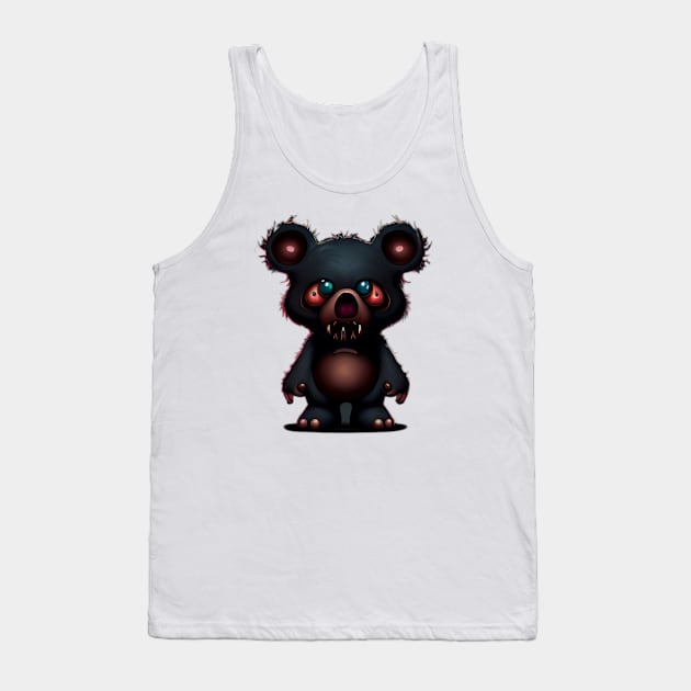 Evil Teddy Tank Top by Discover Madness